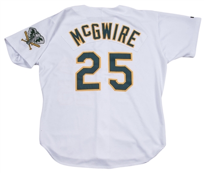 1993 Mark McGwire Game Used Oakland As Home Jersey
